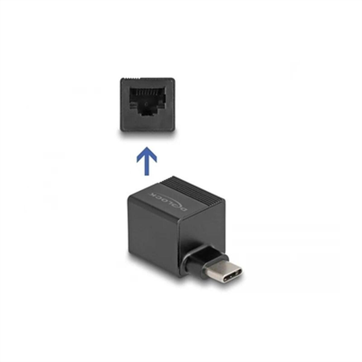 Delock Adattatore USB Type-C per Gigabit LAN mini