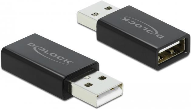 DeLOCK Adattatore USB 2.0 Tipo-A maschio per Tipo-A femmina Data Blocker (Delock - USB-datablokering)