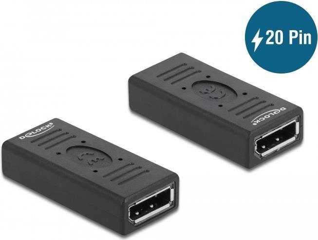 Delock DisplayPort 1.2 Adattatore Socket per il cambio di genere con pin 20