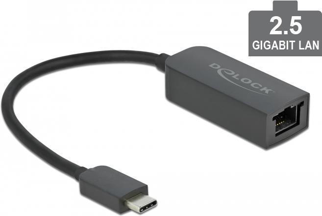 Delock Adattatore USB Type-C maschio a 2,5 Gigabit LAN compatto