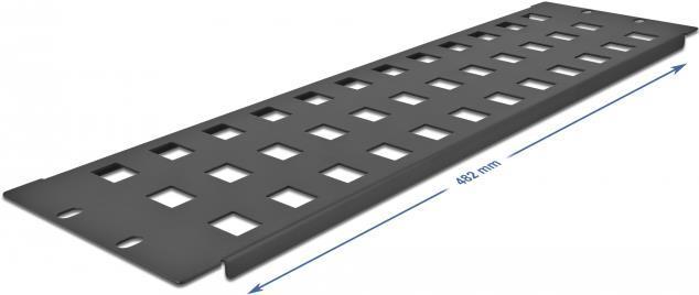 Delock Pannello patch Keystone da 19" 48 porte 3 HE nero