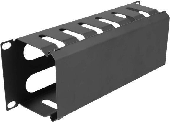 Delock Pannello di smistamento per la gestione dei cavi da 10" con 2 aperture 1 U nero