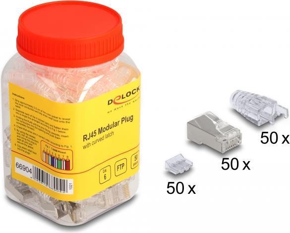 Delock - Connessione di rete - RJ-45 (M) - FTP - CAT 6 (confezione da 50)