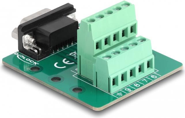 Delock - Adattatore seriale - Blocco di connessione da DB-9 (M) a 10 pin