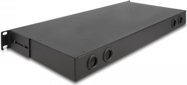 Delock Pannello di permutazione in fibra ottica HD (alta densit ) da 19" 1 U nero