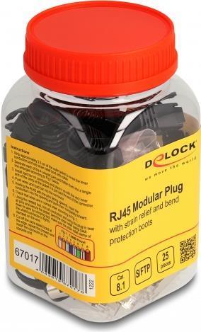 Delock Spina modulare RJ45 con pressacavo Cat.8.1 set di 25