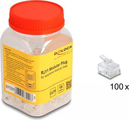 Delock Spina modulare RJ11 da 100 pezzi