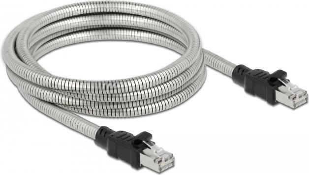 Delock Cavo RJ45 Cat.6A U/FTP con guaina metallica 5 m