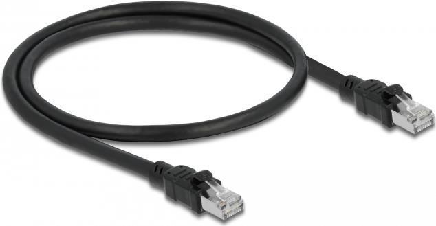 Delock Cavo di rete RJ45 Cat.6A F/UTP con rivestimento interno in metallo da 0,5 m