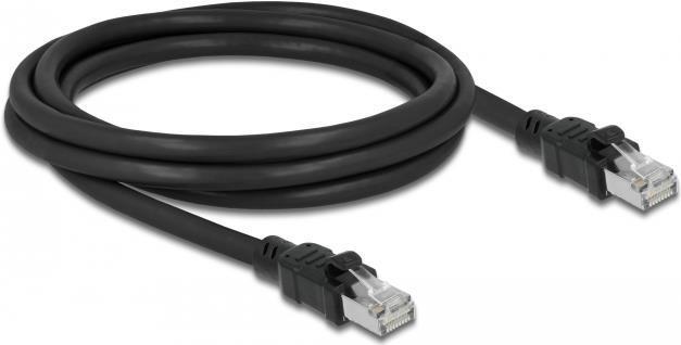 Delock Cavo di rete RJ45 Cat.6A F/UTP con rivestimento interno in metallo da 2 m