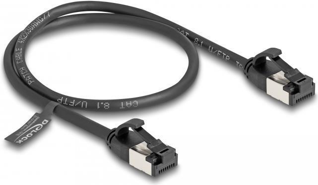 Delock Cavo RJ45 da spina a spina Cat.8.1 flessibile da 0,5 m nero