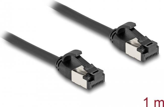 Delock Cavo RJ45 da spina a spina Cat.8.1 flessibile da 1 m nero
