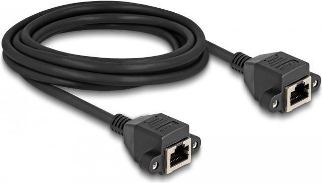 Delock Cavo di prolunga RJ50 da femmina a femmina S/FTP da 3 m nero