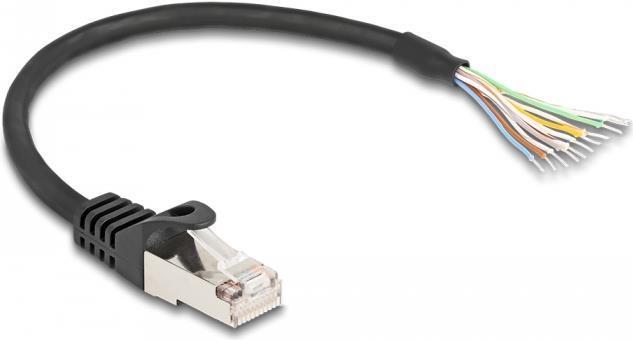 Delock cavo spina RJ50 per aprire le estremitÃƒÂ  del cavo S/FTP 0,25 m nero