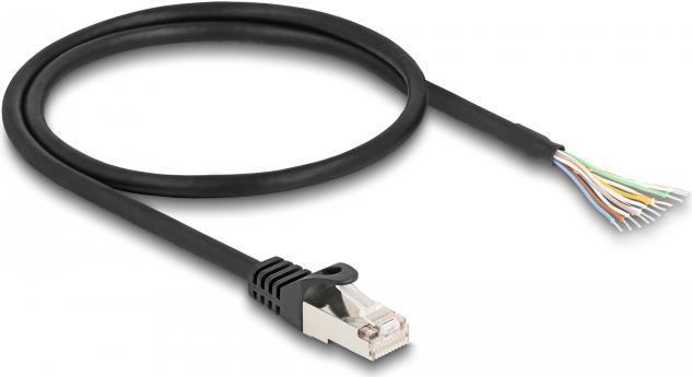 Delock cavo spina RJ50 per aprire le estremitÃƒÂ  del cavo S/FTP 0,5 m nero