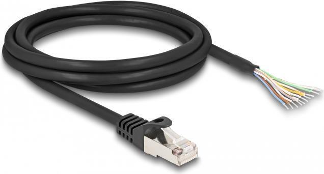 Delock cavo spina RJ50 per aprire le estremitÃƒÂ  del cavo S/FTP 2 m nero