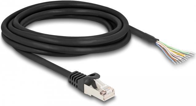 Delock cavo spina RJ50 per aprire le estremitÃƒÂ  del cavo S/FTP 3 m nero