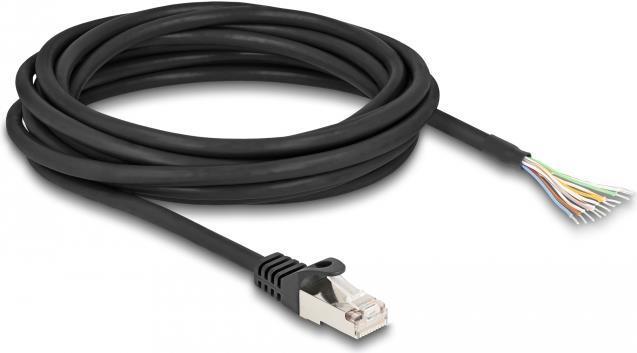 Delock cavo spina RJ50 per aprire le estremitÃƒÂ  del cavo S/FTP 5 m nero