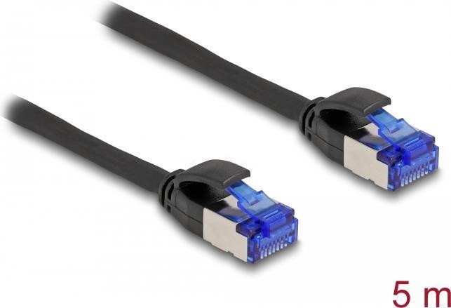 Delock Cavo di rete RJ45 Cat.6A S/FTP Slim 5 m nero