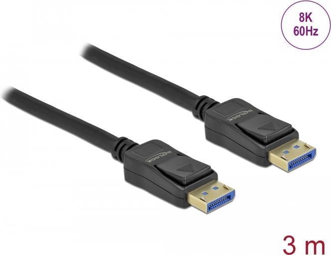 DeLOCK Cavo DisplayPort 10K 60 Hz 54 Gbps 3 m (Delock - DisplayPort kabel - DisplayPo)