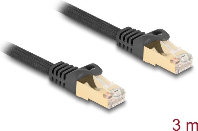 Cavo di rete RJ45 Delock con guaina intrecciata Cat.6A