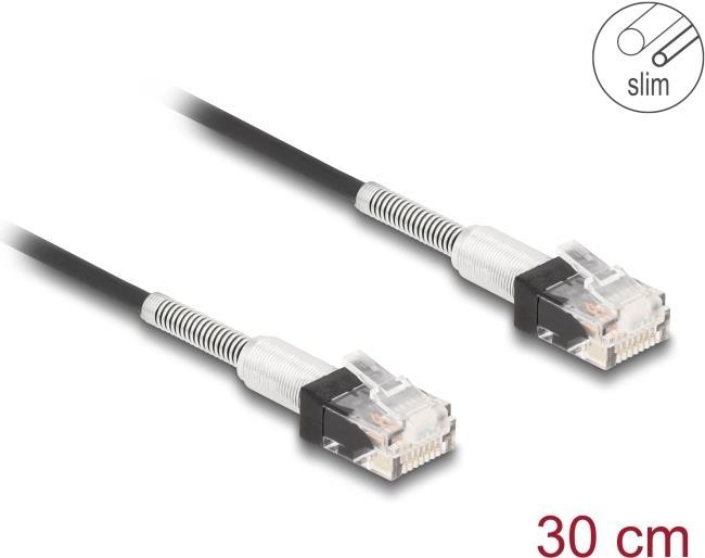 Delock Cavo di rete RJ45 con doppia protezione antiattorcigliamento Cat.6A UTP