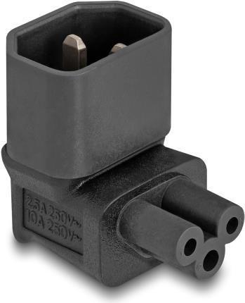 Adattatore di alimentazione Delock IEC 60320 - da C14 a C5, spina/presa, 2,5 A, angolato a 90Â°
