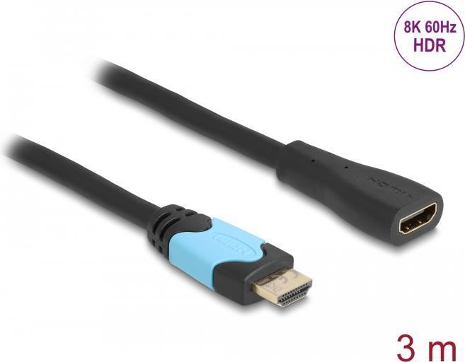 Delock Cavo di prolunga HDMI ad alta velocità  48 Gbps 8K 60 Hz 3 m