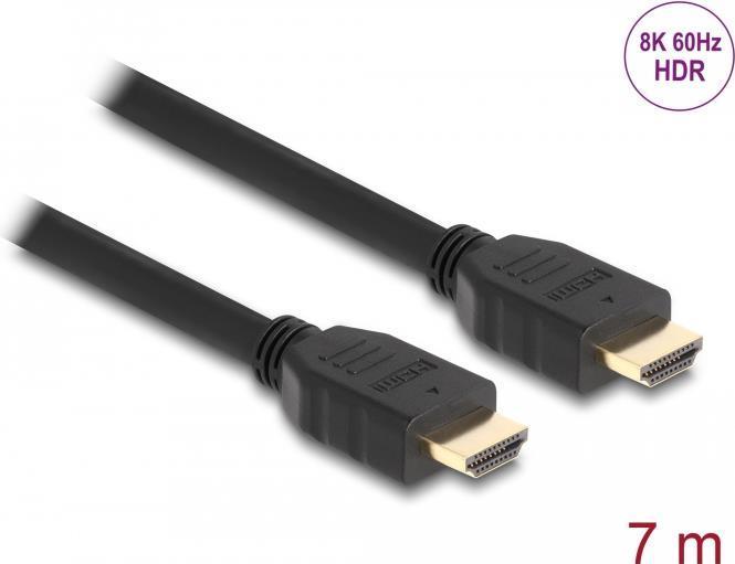 Delock Cavo HDMI ad alta velocitÃƒÂ  48 Gbps 8K 60 Hz nero 7 m
