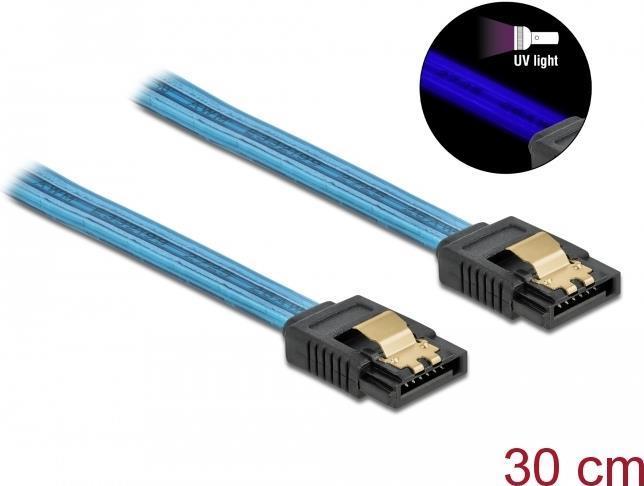Cavo Delock SATA 30 cm blu...