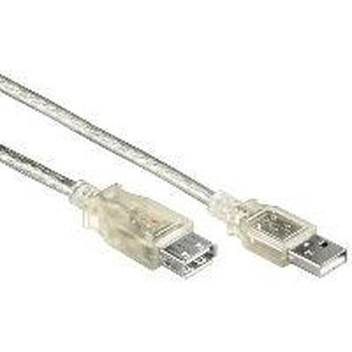 Delock cavo di prolunga USB 2.0 Tipo-A maschio USB 2.0 Tipo-A femmina 03 m trasparente (82244)