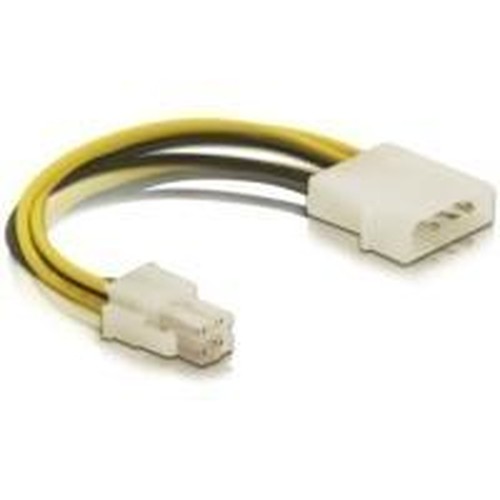 DeLOCK Cable P4 male Molex 4pin male Multicolore 013 m (Delock - stikadapter - 4-pin ATX12V ti)