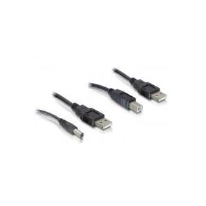 Dieses USB Kabelset, bestehend aus 2 Kabeln, dient zur Stromversorgung verschiedener GerÃƒÂ¤te mit DC und USB-B Port ÃƒÂ