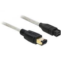 DeLOCK - IEEE 1394 cable - 9 PIN FireWire 800 (M) - FireWire, 6-polig (M) - 1 m ( IEEE 1394b )