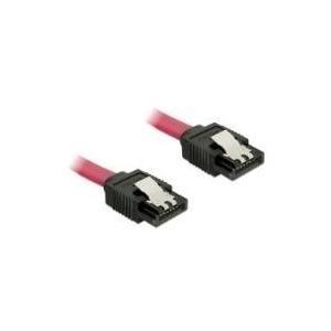 Cavo Delock SATA da 6 GB/s Drive Tappi SATA a soli 30 cm di metallo rosso