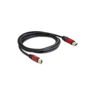 DeLOCK 1.0m USB 3.0 A-B cavo USB USB 3.2 Gen 1 [3.1 Gen 1] 1 m USB A USB B (Delock Premium - USB-kabel - USB Type)