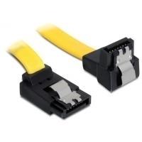 Delock Cavo SATA 6 Gb/s angolato verso l'alto verso il basso 50 cm giallo