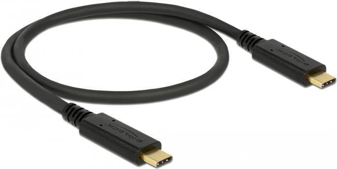 Delock Cavo USB 3.1 Gen 2 (10 Gbps) da tipo C a tipo C 0,5 m PD 3 A E-Marker