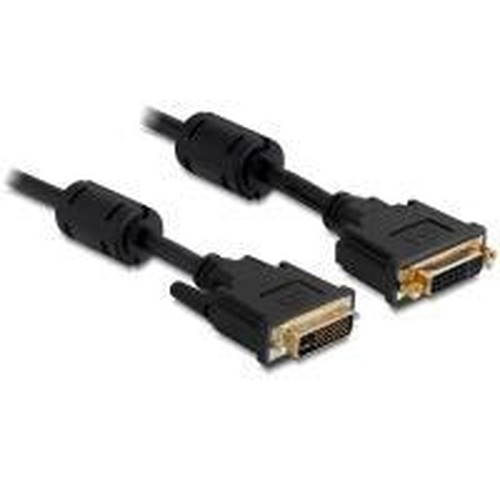 Delock Cavo di prolunga DVI 24 5 maschio DVI 24 5 femmina 5m nero