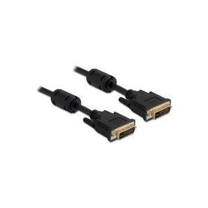 Cavo Delock DVI 245 Plugs DVI 245 Plug 2 M Nero