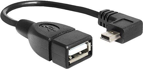 DELOCK KABEL Mini Connettore USB angolato USB 2.0-A Socket OTG 16 cm