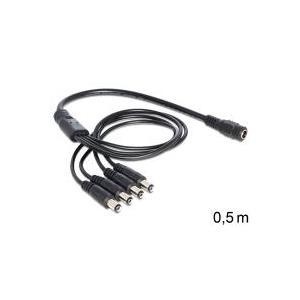 Delock distributore di alimentazione del cavo Presa DC5,5 x 2,1 a 4x spine da 0,5 m