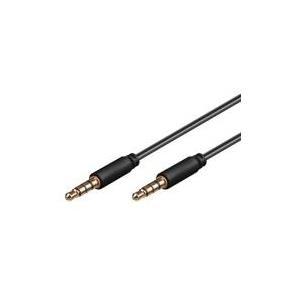 Delock Cavo jack da 3,5 mm 4 pin maschio a maschio 2 m nero