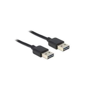 DeLOCK 1m USB 2.0 A cavo USB USB A Nero (Delock EASY-USB - USB-kabel - USB til)