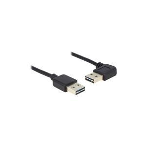 DeLOCK 5m USB 2.0 A m/m 90Â° cavo USB USB A Nero (Delock EASY-USB - USB-kabel - USB til)