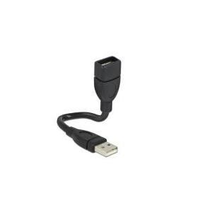 DeLOCK 15cm USB 2.0 cavo USB 0,15 m USB A Nero (DeLOCK ShapeCable - USB forl?ngerkabel)