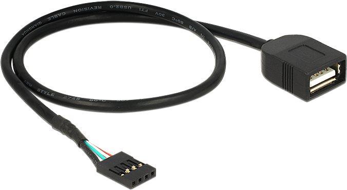 CAVO ADATTATORE USB 2.0 FEMMINA - PIN 4 POLI CM 40