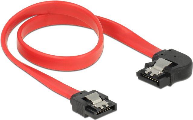 DeLOCK 83963 cavo SATA 03 m SATA 7-pin Nero Rosso Delock Kabel SATA 6Gb St gerade St li Red