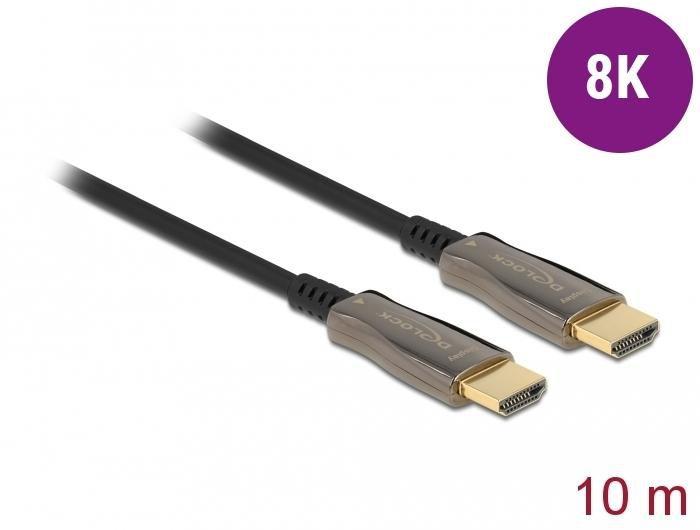 DeLOCK Cavo ottico attivo HDMI 8K 60 Hz 10 m (84034 HDMI cable 10 m HDMI - Type A Standard Black - Warranty 12M)