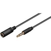 Delock Cavo di prolunga jack da 3,5 mm 4 pin maschio a femmina da 3 m nero